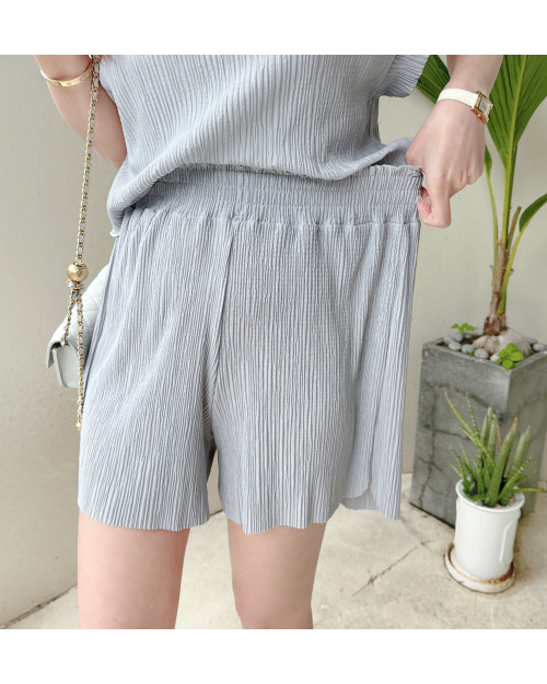 Everyday Comfy Shorts Set - Light Grey