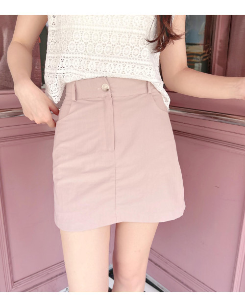 Dusty Pink A-line Skirt